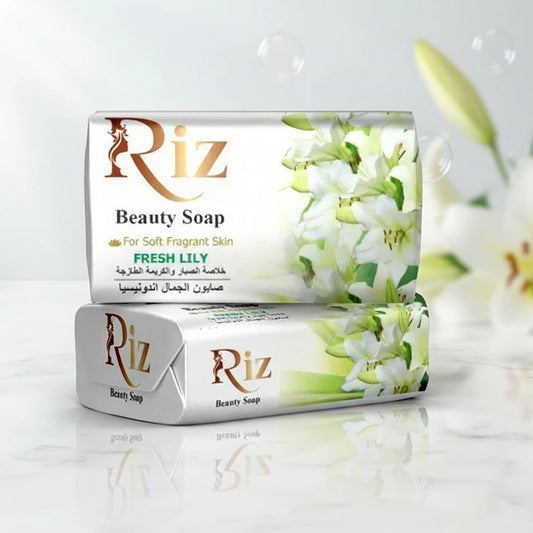 Riz fragrant lily soap bars for daily bath use.