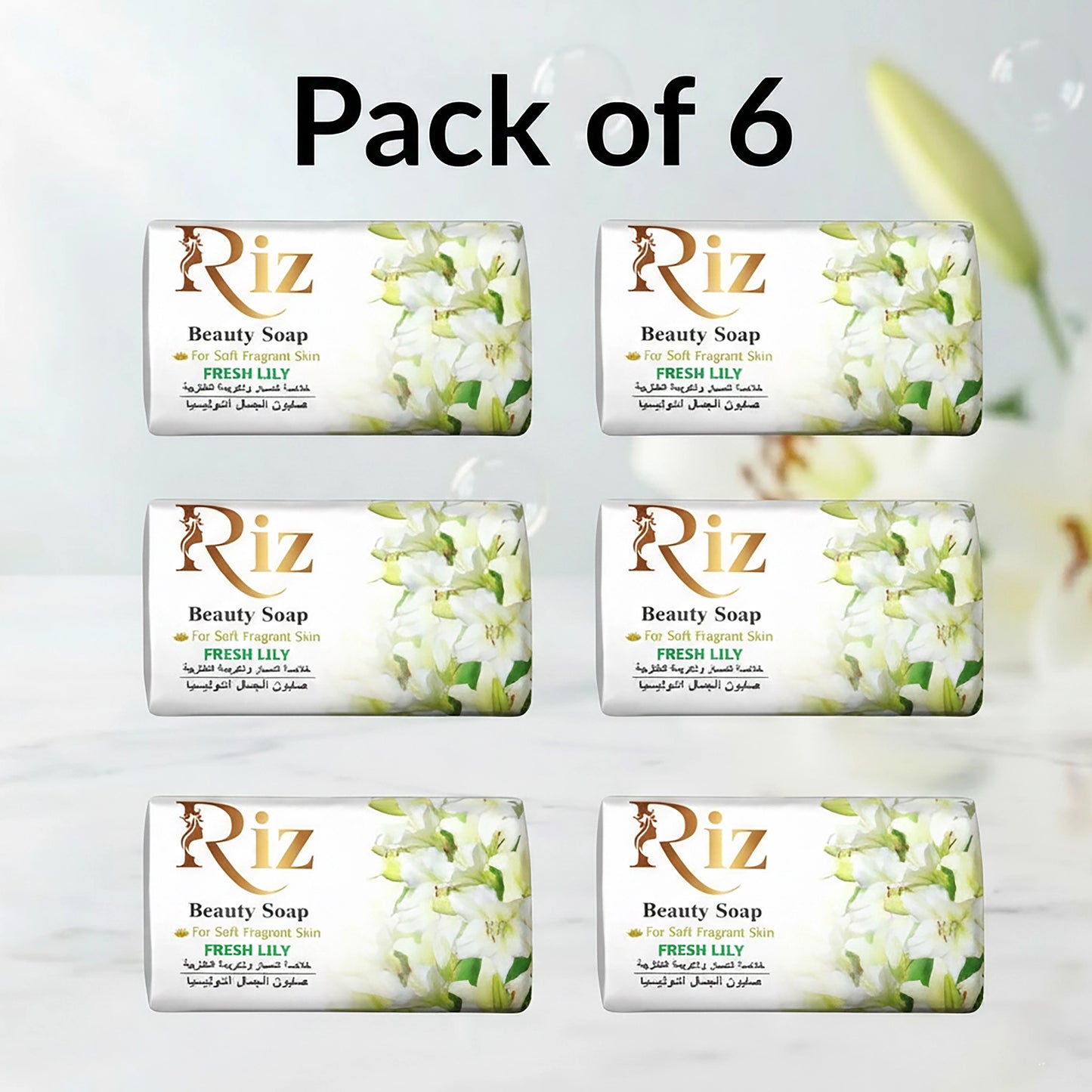 Fresh Lily Beauty Soap - pack of 6