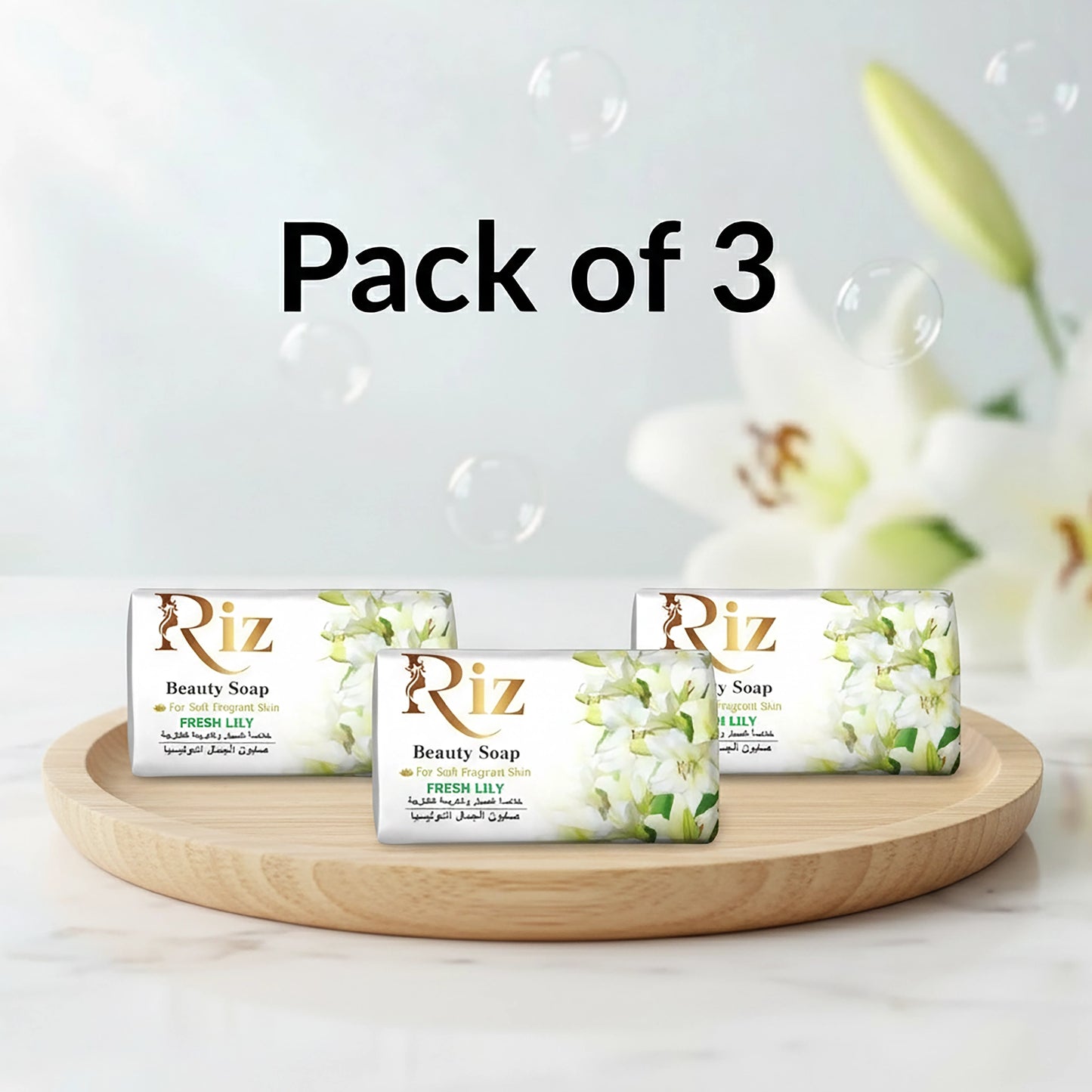 Fresh Lily Beauty Soap - Pack of 3