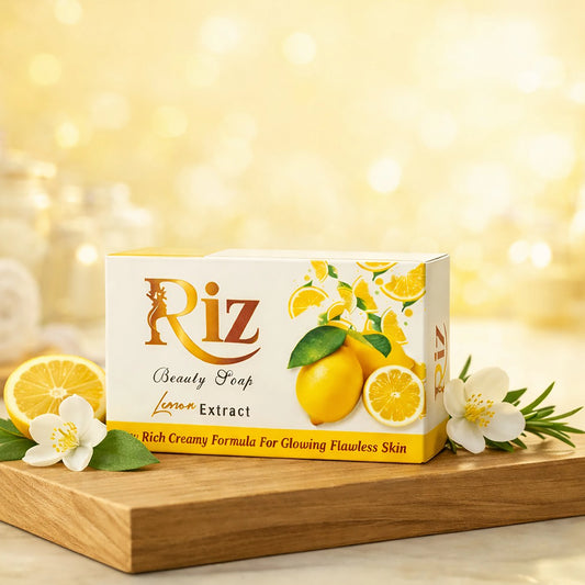 Riz lemon extract beauty soap bar for fresh bright and smooth skin