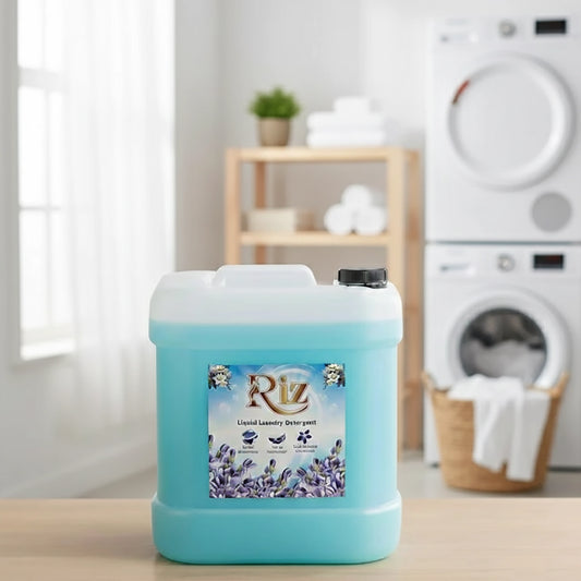 Riz liquid laundry detergent bottle for strong stain clean.