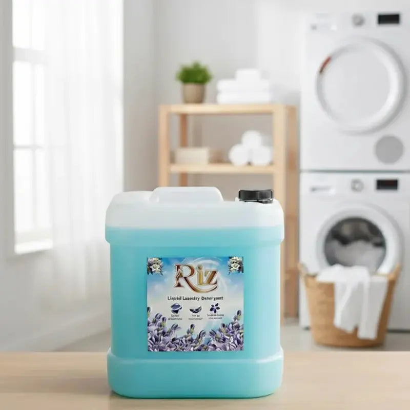Riz liquid laundry detergent for deep stain removal and fresh clean clothes in home washing machines