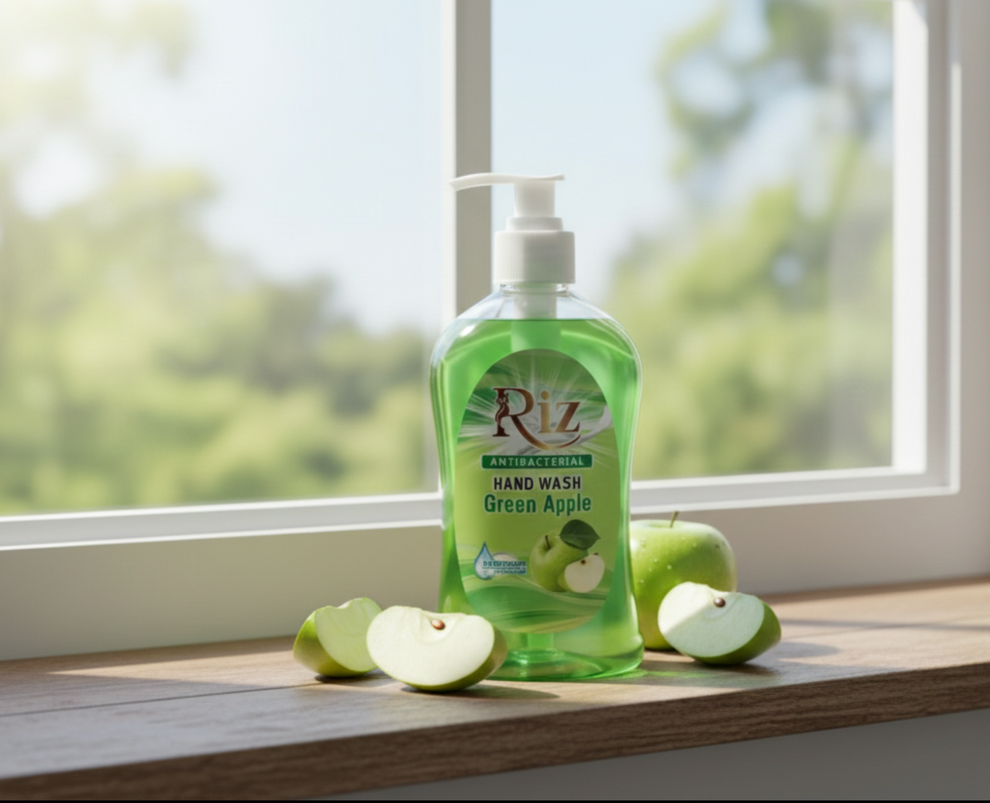Antibacterial Green Apple Hand Wash – 99.9% Germ Protection with Moisturizing Care