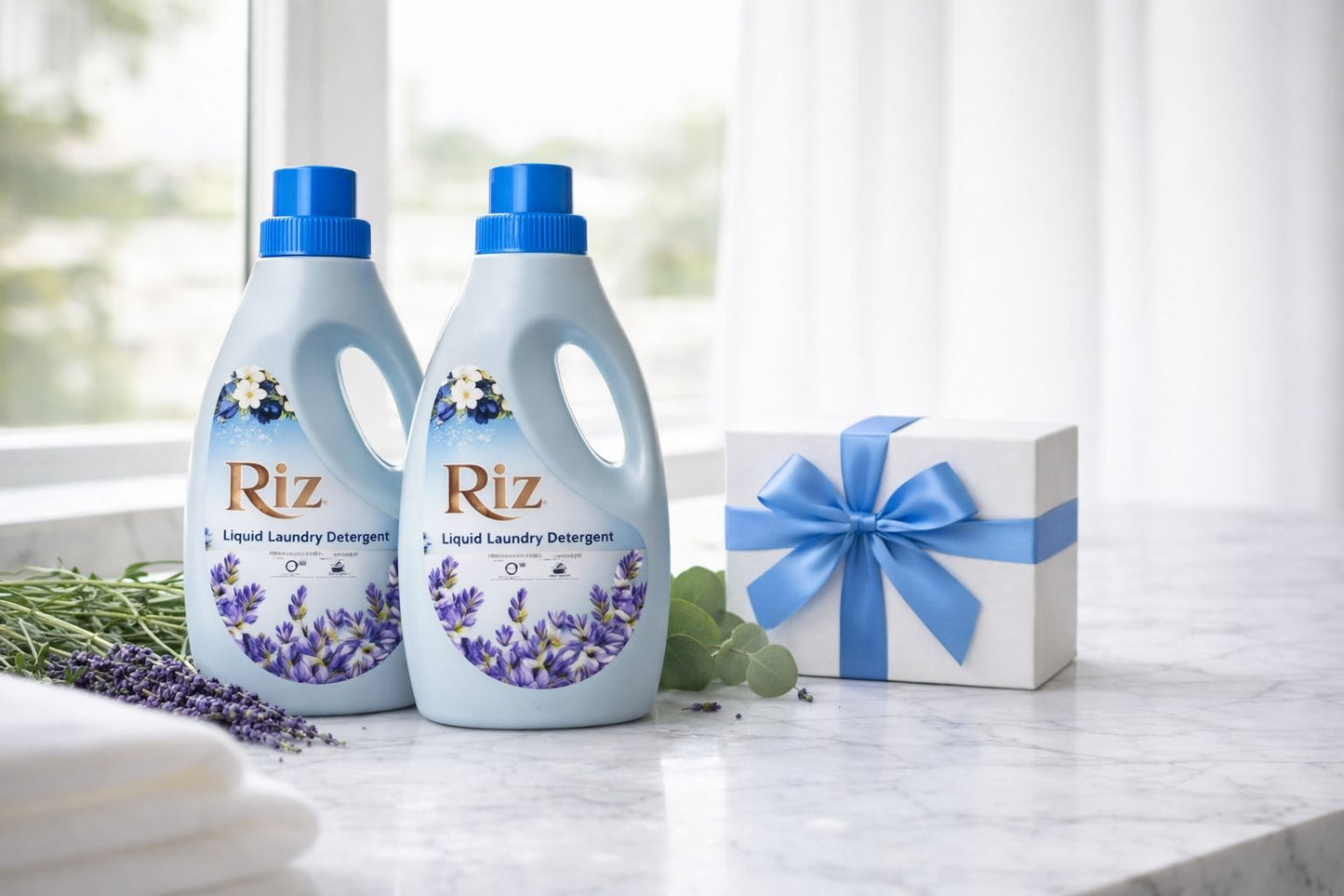 Premium Liquid Laundry Detergent – Pack of 2 (Deep Clean & Stain Removal) + Free Gift